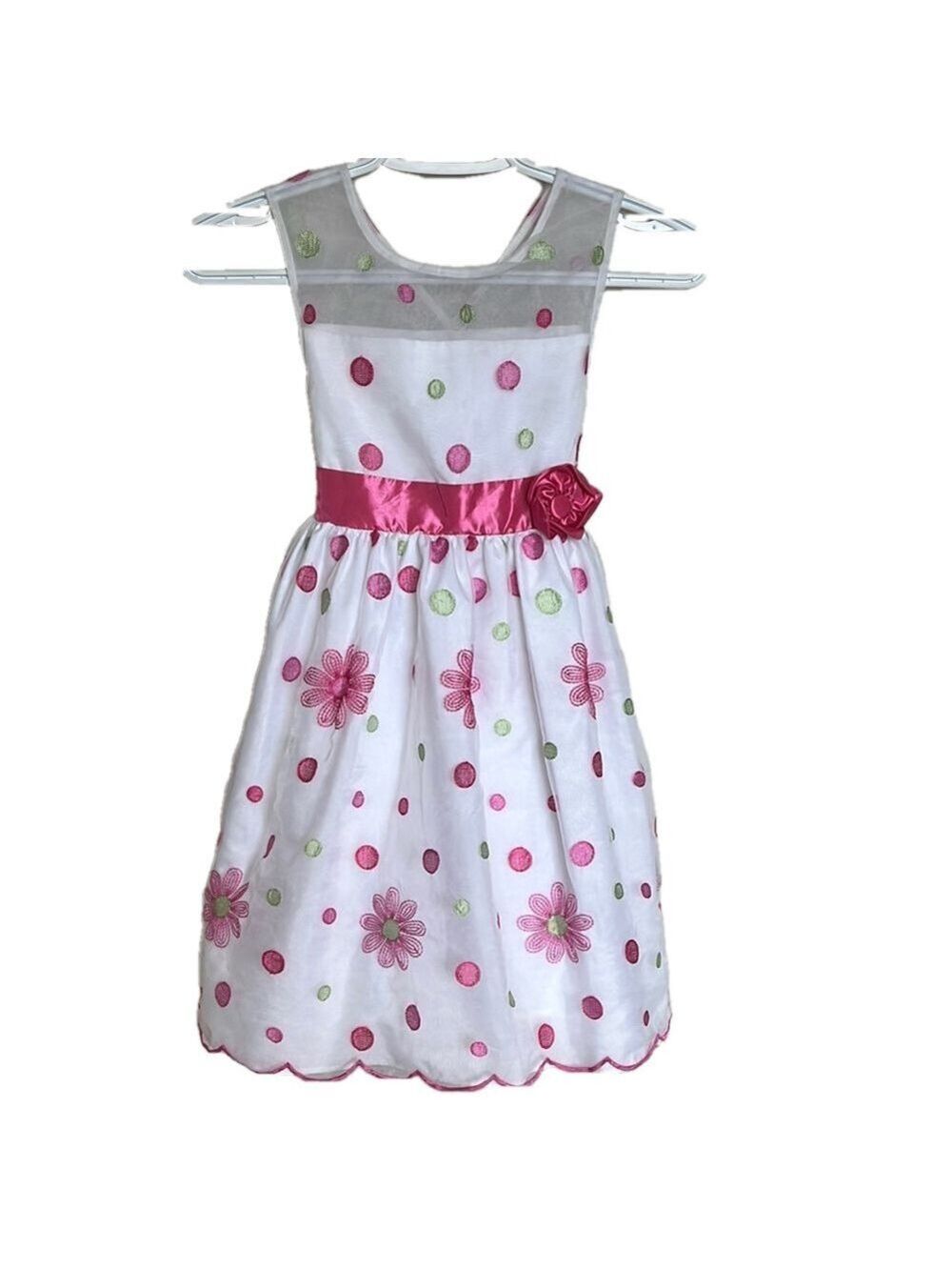 Jona Michelle Pink and Green Sleeveless Sundress for Weddings